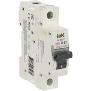 IEK ARMAT Автоматический выключатель M10N 1P D 20А - AR-M10N-1-D020 IEK ARMAT Автоматический выключатель M10N 1P D 20А - AR-M10N-1-D020