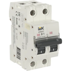 IEK ARMAT Автоматический выключатель M10N 2P B 1А - AR-M10N-2-B001 IEK ARMAT Автоматический выключатель M10N 2P B 1А - AR-M10N-2-B001