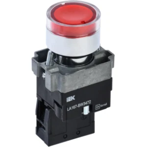 IEK Кнопка управления LA167-BW3472 d=22мм RC 1р с подсветкой красная - BBT20-BW3472-2-12-67-K04 IEK Кнопка управления LA167-BW3472 d=22мм RC 1р с подсветкой красная - BBT20-BW3472-2-12-67-K04