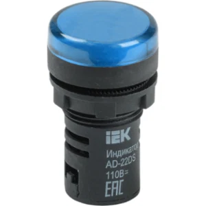 IEK Лампа AD22DS(LED)матрица d=22мм синий 24В AC/DC - BLS10-ADDS-024-K07 IEK Лампа AD22DS(LED)матрица d=22мм синий 24В AC/DC - BLS10-ADDS-024-K07