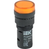 IEK Лампа AD16DS(LED)матрица d=16мм желтый 110В AC/DC
