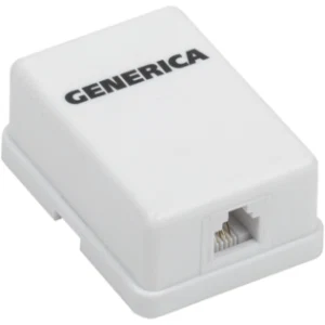 IEK Розетка информационная настенная RJ12 кат.3 UTP 1 порт GENERICA - CS2-3C03U-12-G IEK Розетка информационная настенная RJ12 кат.3 UTP 1 порт GENERICA - CS2-3C03U-12-G