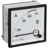 IEK Амперметр аналоговый Э47 600/5А класс точности 1,5 72х72мм