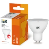 IEK Лампа светодиодная PAR16 софит 7Вт 230В 3000К GU10