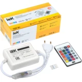IEK Контроллер с ПДУ ИК RGB 3 канала 220В 1А 500Вт