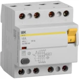IEK Выключатель дифференциальный (УЗО) ВД1-63 4Р 16А 300мА