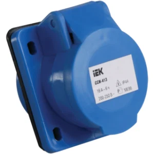 IEK Розетка стационарная скрытая ССИ-413 2Р+Е 16А 200-250В IP44 - PSR41-016-3 IEK Розетка стационарная скрытая ССИ-413 2Р+Е 16А 200-250В IP44 - PSR41-016-3