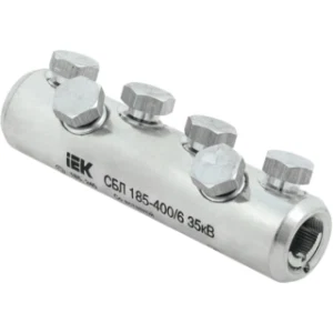 IEK Соединитель болтовой луженый СБЛ 185-400/6 35кВ - UCB11-185-400-06-35 IEK Соединитель болтовой луженый СБЛ 185-400/6 35кВ - UCB11-185-400-06-35