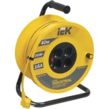 IEK Катушка УК40 с термозащитой 4 места 2P+PE/40м 3х1,5мм2 INDUSTRIAL